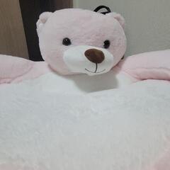 くま型座れるクッション 美品の画像