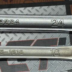 【中古】KTC M5-1214/M5-1315/M5-1417/M5-1618/M5-2224 ロングめがねレンチ 5点セットの画像