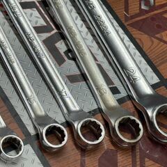 【中古】KTC M5-1214/M5-1315/M5-1417/M5-1618/M5-2224 ロングめがねレンチ 5点セットの画像