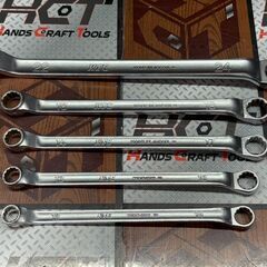 【中古】KTC M5-1214/M5-1315/M5-1417/M5-1618/M5-2224 ロングめがねレンチ 5点セットの画像