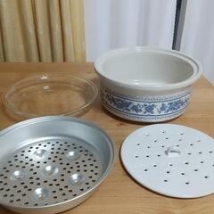 昭和レトロ   陶器製   蒸し器の画像