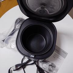 炊飯器 2合 MAXZEN 黒の画像