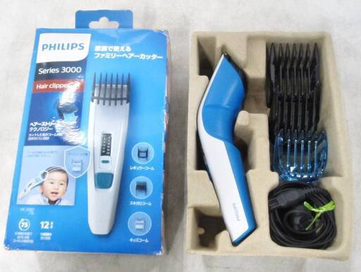 フィリップス　ヘアカッター　3000シリーズ　HC3587/15　動作良好　充電式　電動　バリカン　交流式　PHILIPS