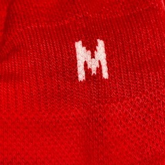 サッカーソックス ストッキング ２足セット Mサイズ 赤 レッド サッカーの画像