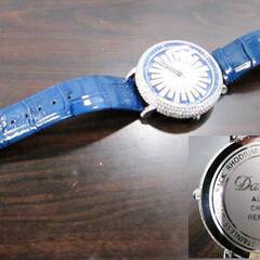 ダベナ 腕時計　ブルー×シルバー　REF:30064　スワロフスキー crystals from swarovski クリスタル　AUSTRALIA Davena LINE　Blue/Silver