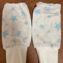 レッグウォーマー白星柄