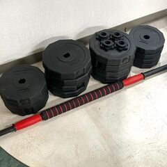 créer クレエ 可変式バーベル 合計38kg 3kg×8 2...