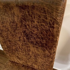 ダイニングチェア2脚セット　レザー風　の画像