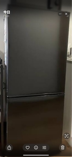 【家電批評ベストバイ受賞】140L 霜取り不要 2ドア冷蔵庫 BK