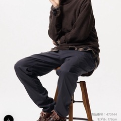 お渡し決定！ユニクロ　フリースリブハイネック ブラウン Mの画像