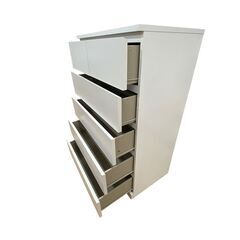 IKEA イケア MALM マルムチェスト 大引出し×4 小引出...