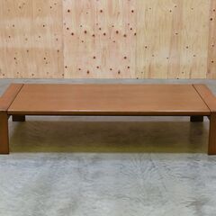 【ヤ取終了8/17】≪yt1761ジ≫ CONDE HOUSE/カンディハウス 座卓 幅180cm 奥行93cm ナラ単板/木製家具 和製ビンテージ/古家具/ローテーブル 中古家具/宮城県仙台市 70109-02の画像