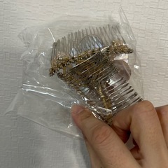 未使用】お団子ヘアーにして挟み込むの画像