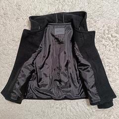 スピックアンドスパン 美品 ダッフルコート アウター ブラック ウール混 36 S レディースの画像