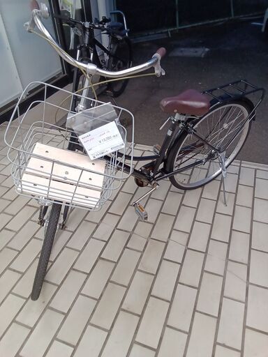 ★ジモティ割あり★  軽快自転車 26インチ ブラック クリーニング済み TK4008