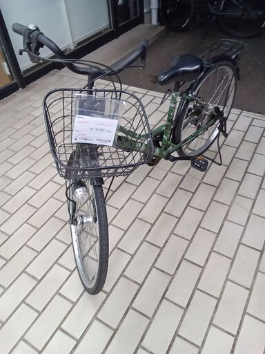 ★ジモティ割あり★  自転車 24インチ グリーン クリーニング済み TK4009