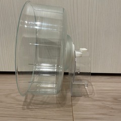 GEX グラスハーモニー サイレントホイール クリアタイプ 回し車 直径17cm ジャンガリアン ゴールデンハムスター ハムスター用品 飼育用品の画像