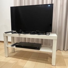 TOSHIBA 32型　REGZA レコーダー 2018年製　テレビ台