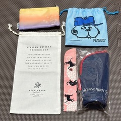 ポーチ、巾着、ペンケース、扇子入れセット