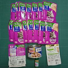 再値下げしました　キャットフード　シニア猫用の介護食いろいろの画像