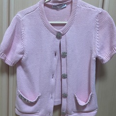 zara ビジュー　カーディガン