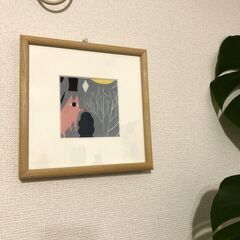 【取引先決定】🟡marimekkoファブリックパネル×３と額装の画像