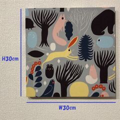 【取引先決定】🟡marimekkoファブリックパネル×３と額装の画像