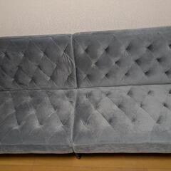 ソファベッド　グレー