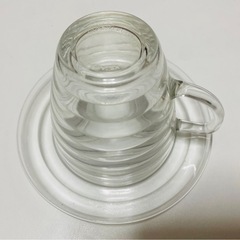 フランス製　デュラレックス DURALEX ガラス　 コーヒーカップ　の画像