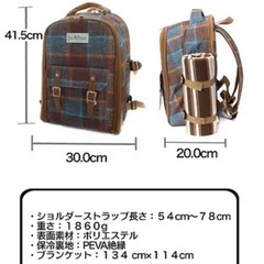 Loa Methods(ロアミトス)チェック柄ピクニック　リュックの画像