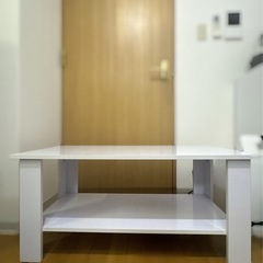 長方形テーブル　白