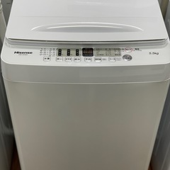 送料・設置込み可　洗濯機　5.5kg Hisense 2021年