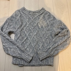 GAP ケーブルニットセーター XS ブルー系