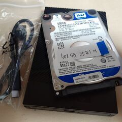 外付けハードディスク　500GB　（ケース新品）　㊽の画像