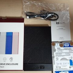 外付けハードディスク　500GB　（ケース新品）　㊽の画像