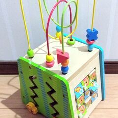 木製 知育玩具 ビーズコースタ カタカタ ビンゴ 鏡 おもちゃ ...