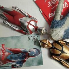 ウルトラマンシリーズ3体バンダイソフビ人形新品の画像
