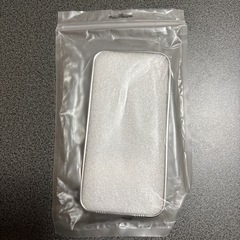 未使用 iPhone12 スマホケース ラインストーン シルバーグレー クリアの画像