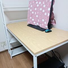 【無料】棚付き デスク 机の画像
