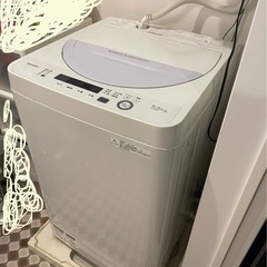 【受け渡し者決定】SHARP 説明書付き洗濯 機