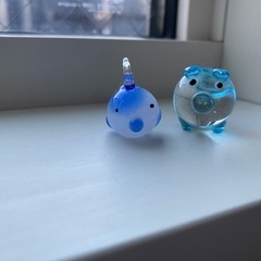 ２個セット　ガラス細工　