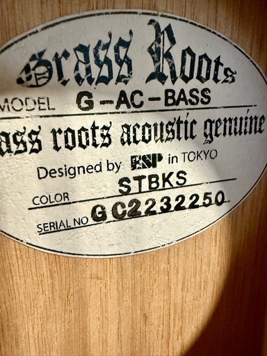 GrassRoots G-AC-BASS 中古美品