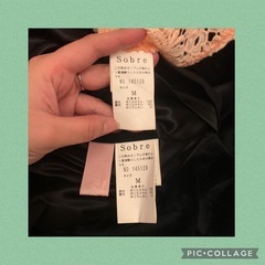 【中古品】ソブレ 花柄 レース ドレス ピンク Mの画像