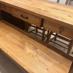 4人用　ダイニングテーブル　椅子セットの画像