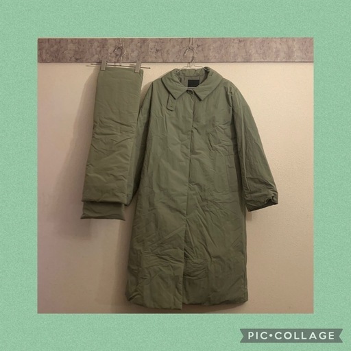 【中古品】STADIO CLIP あったかストール付きコート カーキ 高山都 F