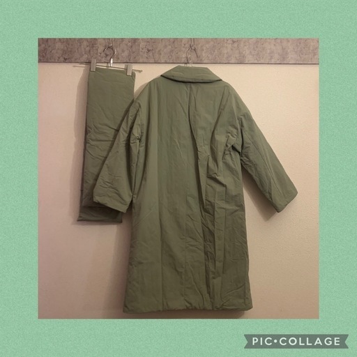 中古品】STADIO CLIP あったかストール付きコート カーキ 高山都 F