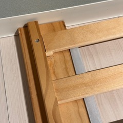 【お譲り先決定】IKEA_セミダブルベッド(脚とフレーム一部なし)の画像
