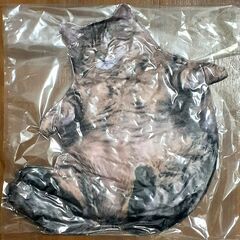【ラスト１点・新品タグ付き】SNSで話題 リアルでぶ猫クッション 数量限定の画像