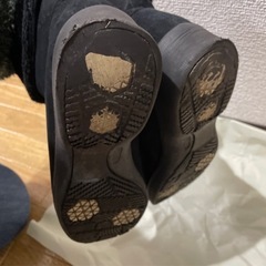 銀座松坂屋購入　購入価格3万円越え　黒　ファーブーツ　防水の画像