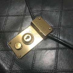 正規品 ヴィンテージ シャネル ラムスキンマトラッセ ブリーフケース ブラックの画像